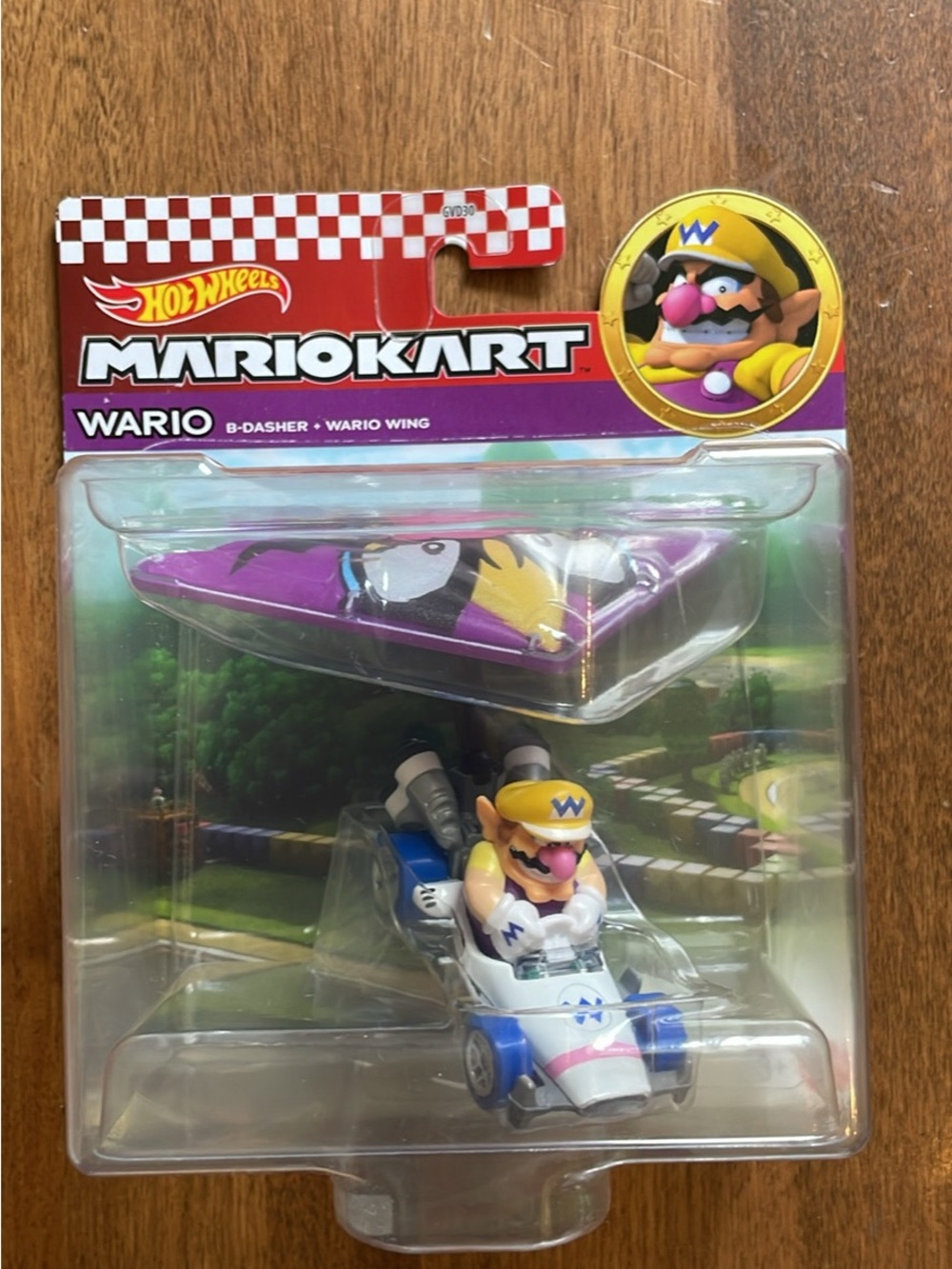 Rare Hot Wheels MarioKart Wario B-Dasher with Wario Wing Glider